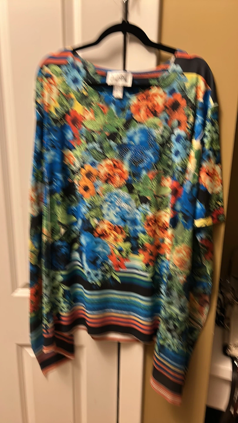 Alfred Shaheen Floral Print Top