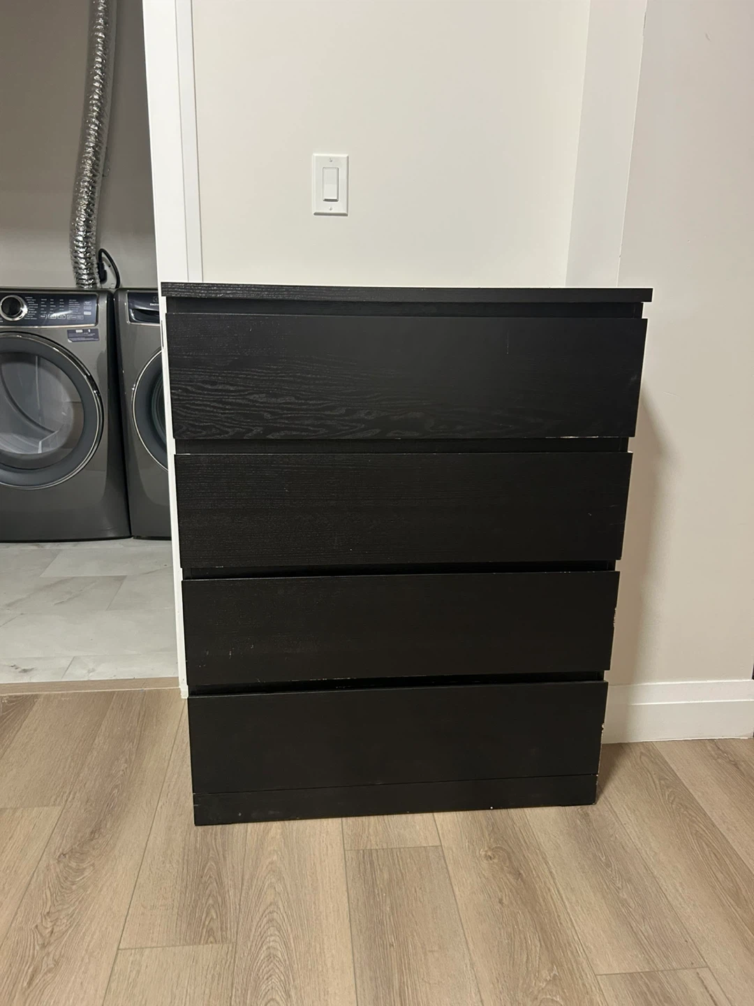 IKEA Malm 4-Drawer Dresser - Black/Brown - photo 2