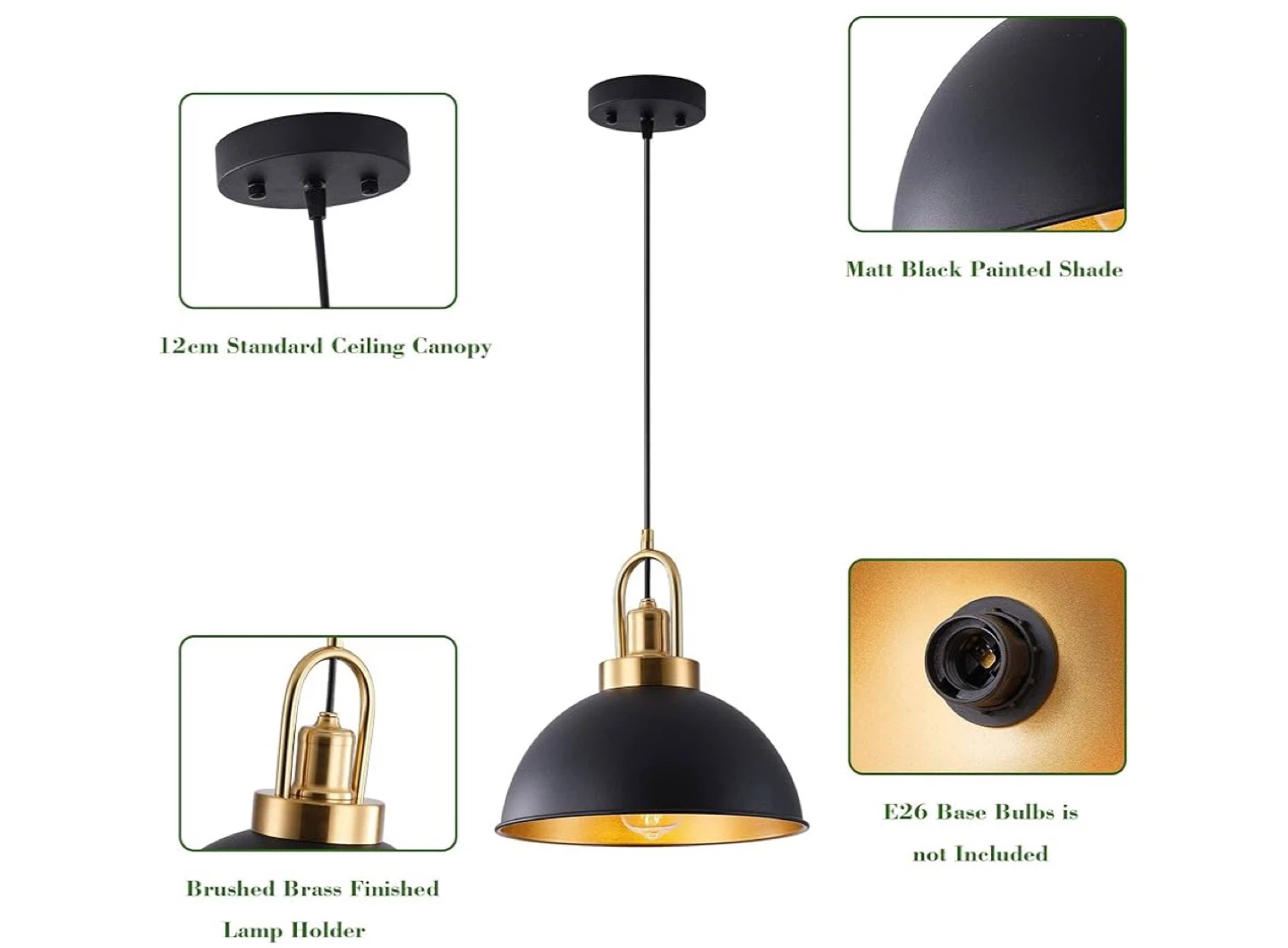 Farmhouse pendant light pack of 2 - photo 4