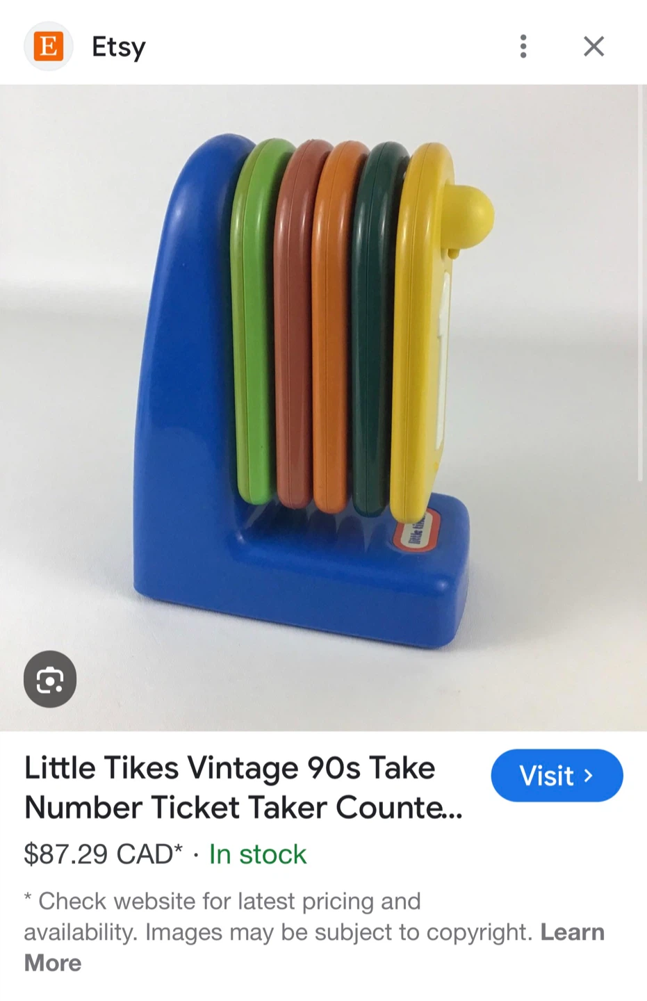 Little Tikes Vintage Number Ticket Taker Counter - photo 2