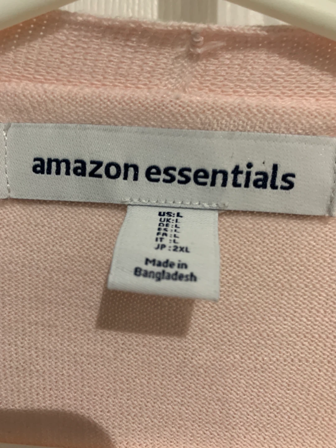 Amazon Essentials Pink Cardigan - Size L - photo 3