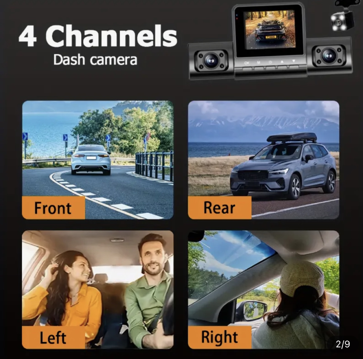 Brand New-4 Channel Dashcam - Full HD - photo 2