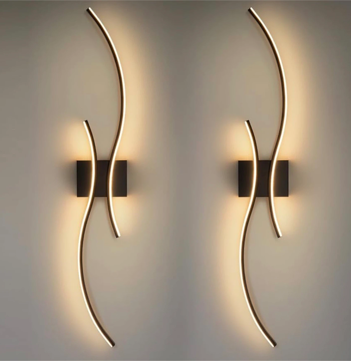 Modern Curved LED Wall Sconce