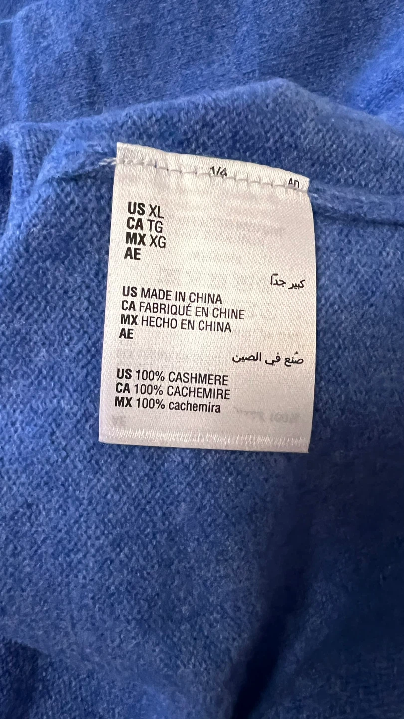 Men’s XL Cashmere Crew-Neck Sweater-Macy’s Club Room - photo 5