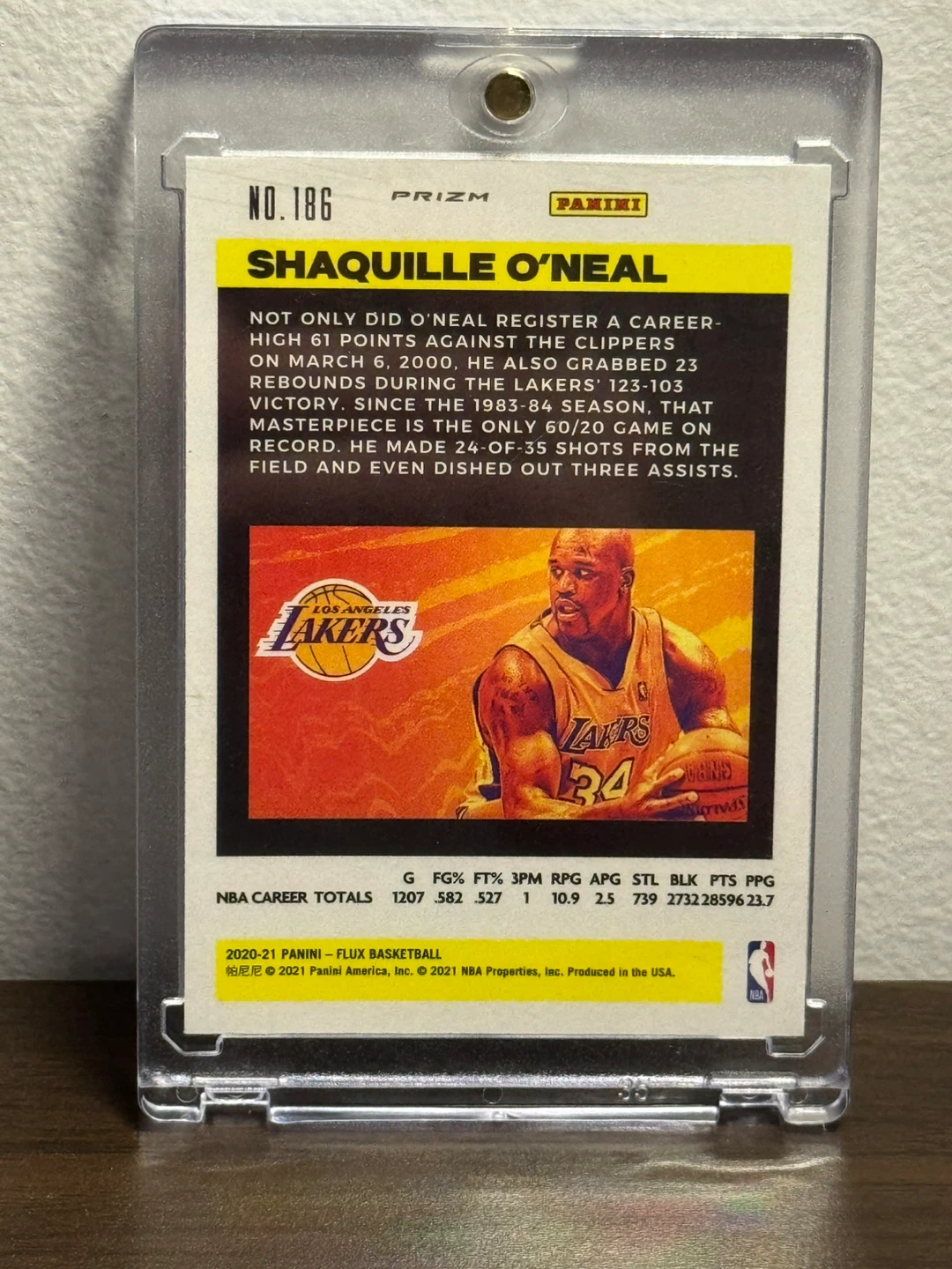 Shaquille O'Neal Panini Flux Basketball Card - photo 2