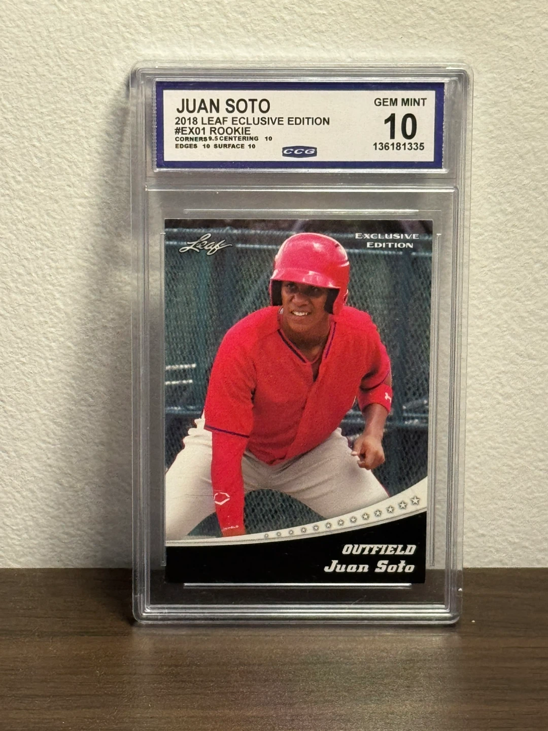 Juan Soto 2018 Leaf Exclusive Edition Rookie Card