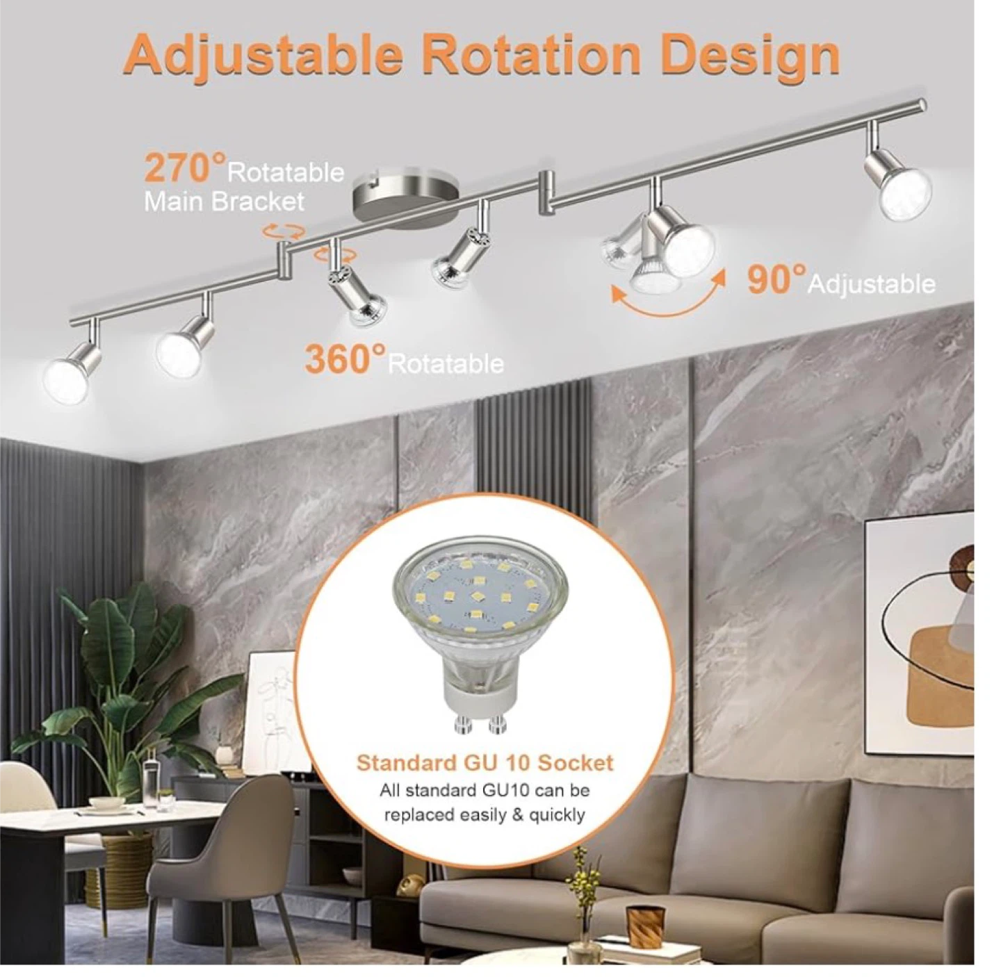 Uniconzin Flexibly Rotation Ceiling Light - photo 3