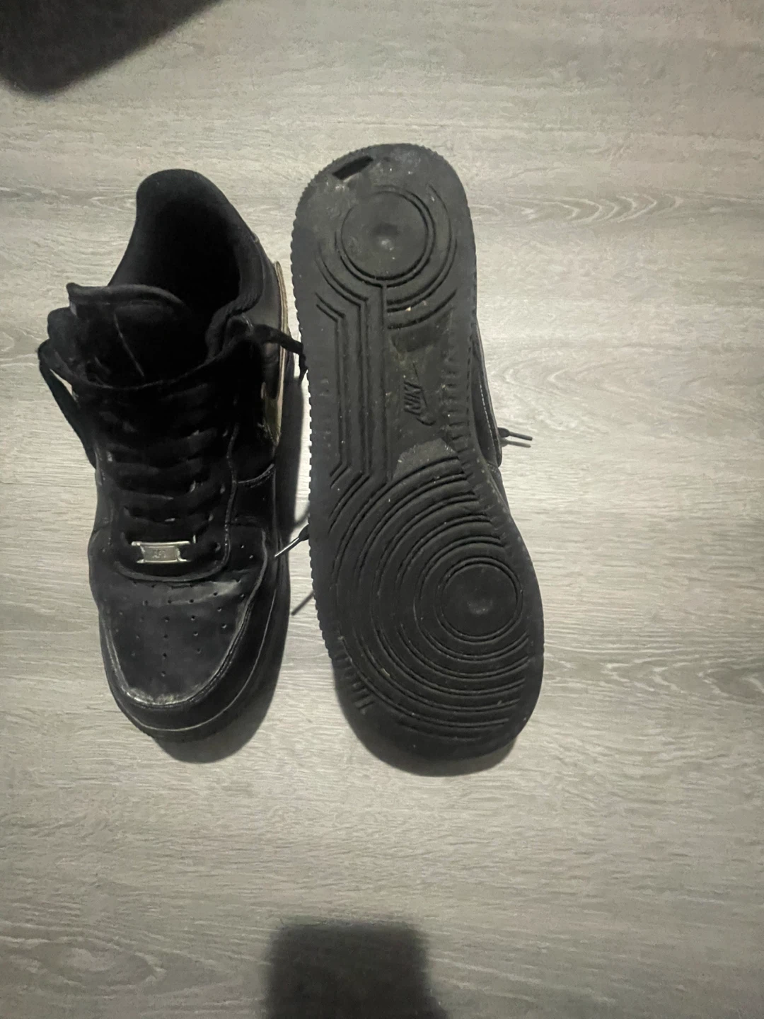 Nike Air Force 1 Black & Gold - photo 5