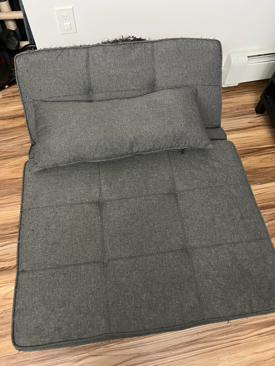 Folding Ottoman with Adjustable Backrest