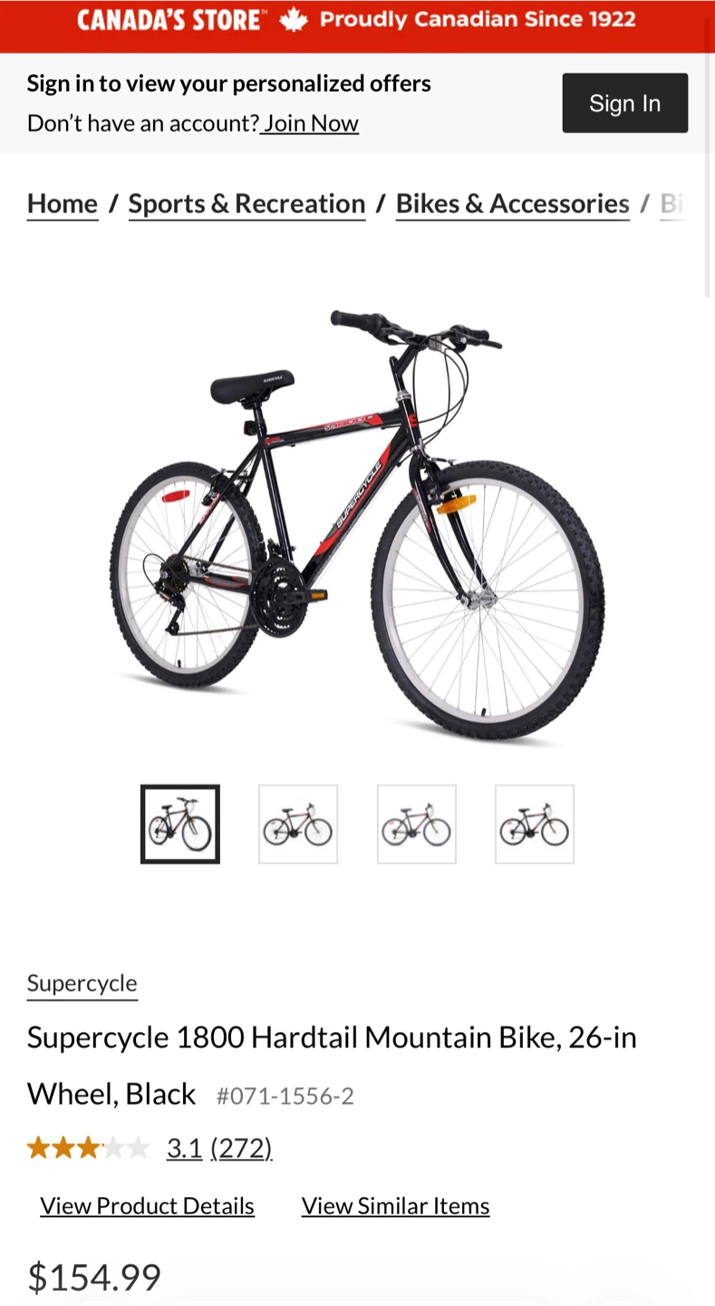 Supercycle 1800 Hardtail Mountain Bike - 26 inch - photo 3