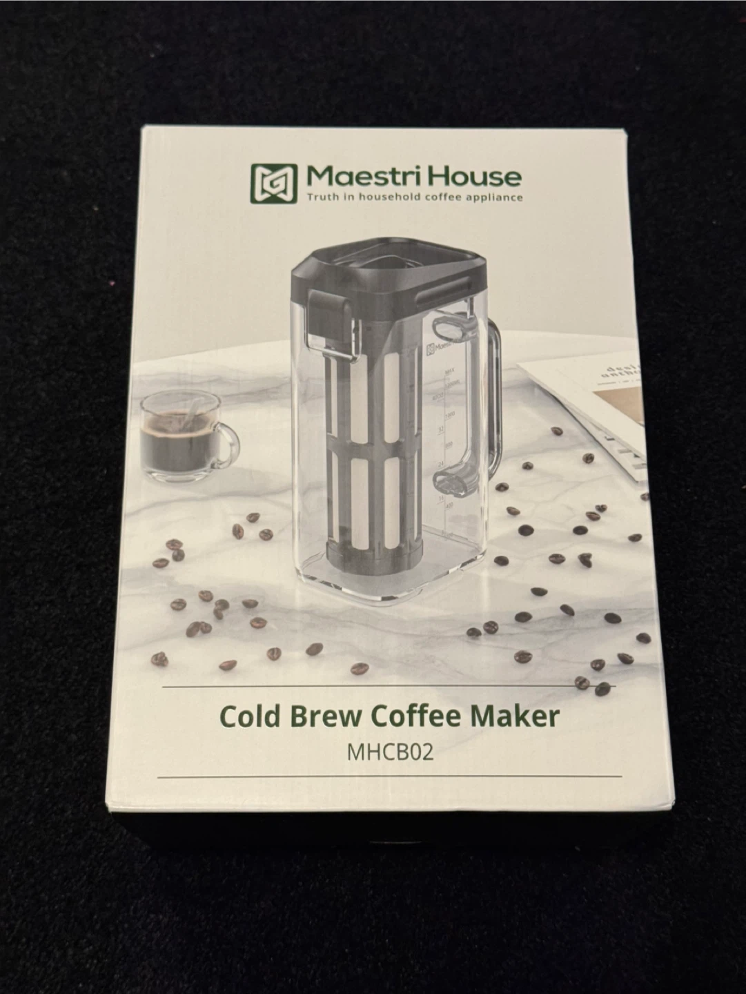 Maestri House Compact Cold Brew Coffee Maker/Pitcher 41oz