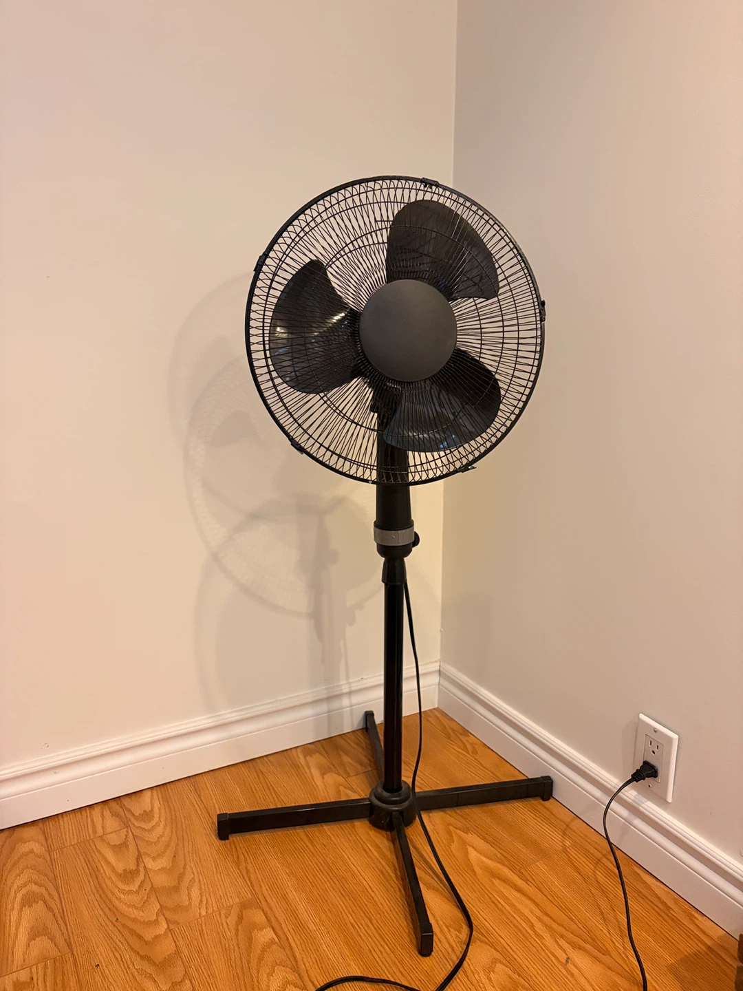 Black Stand Fan – Adjustable Height