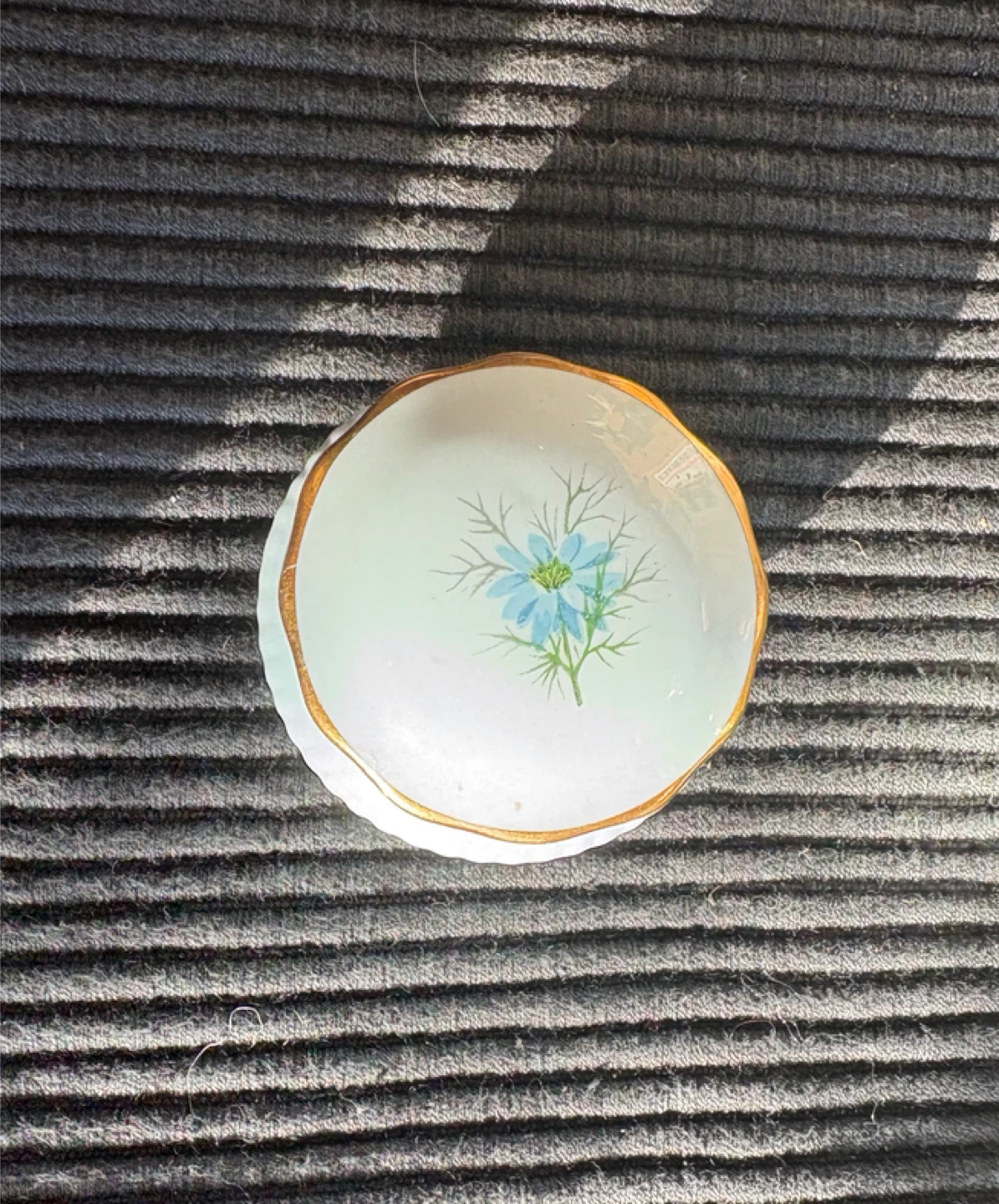 Vintage Royal Adderley Floral Bone China Trinket Box