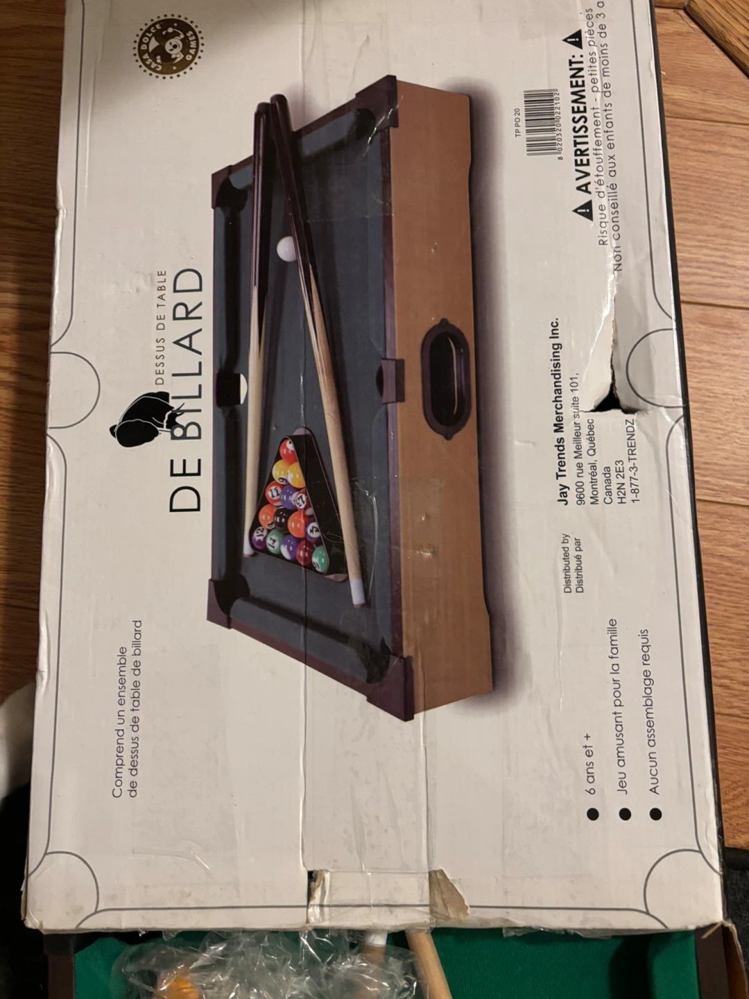 Tabletop Billiard Set - Like New!