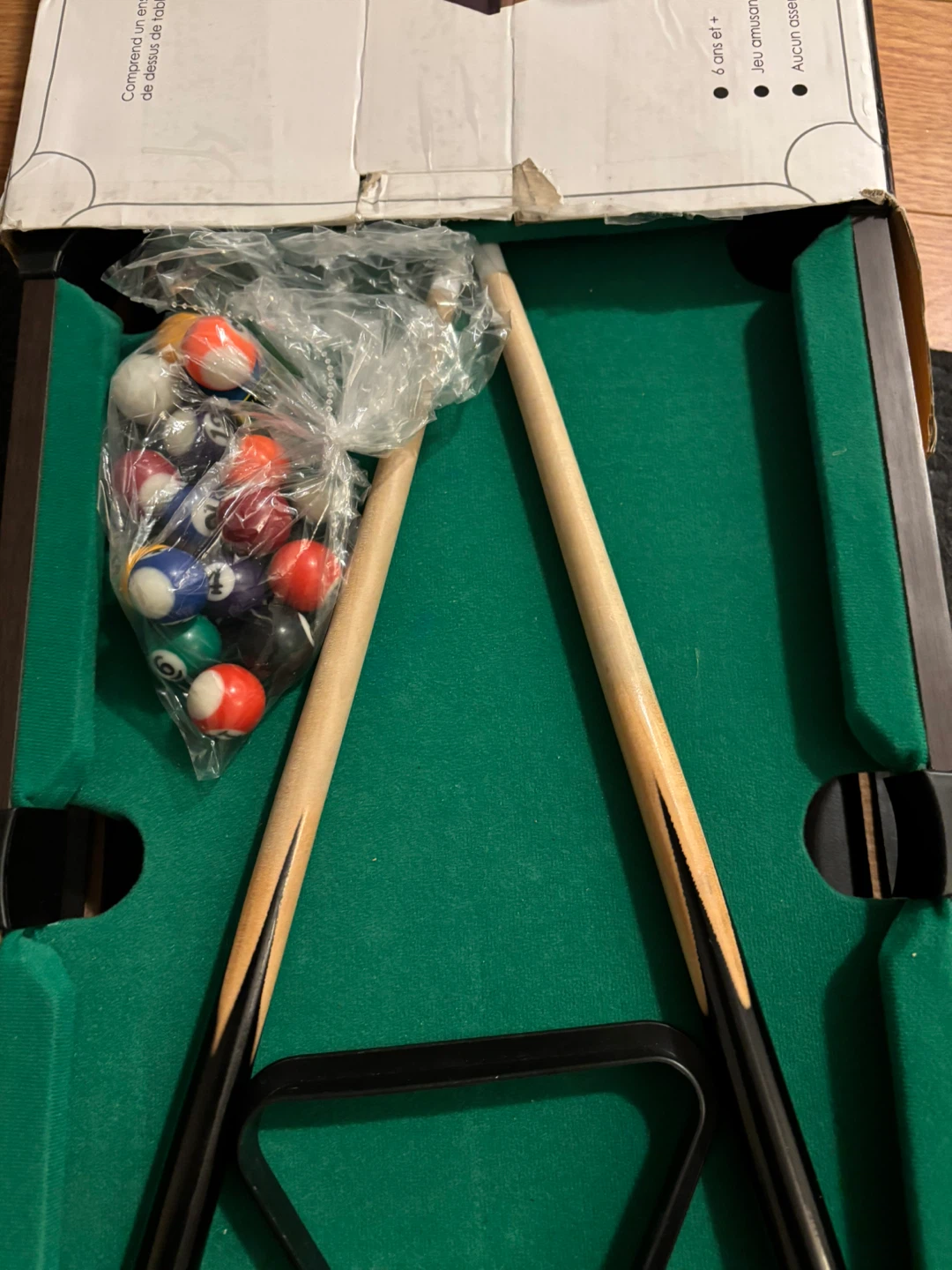 Tabletop Billiard Set - Like New! - photo 2