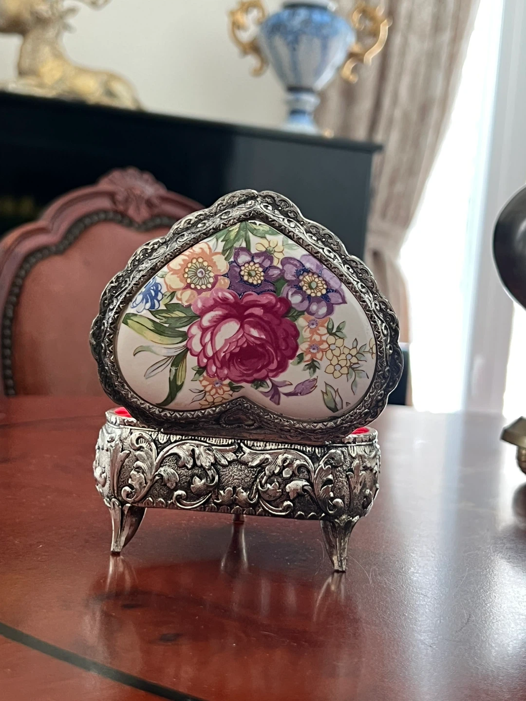Heart-Shaped Trinket Box