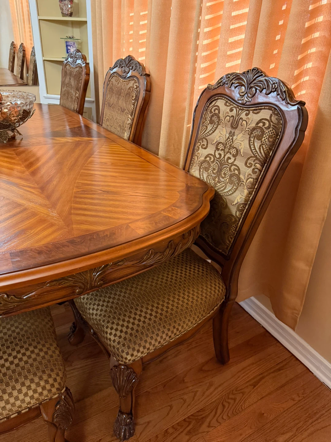Wooden Dining Table with 6 Chairs - photo 4