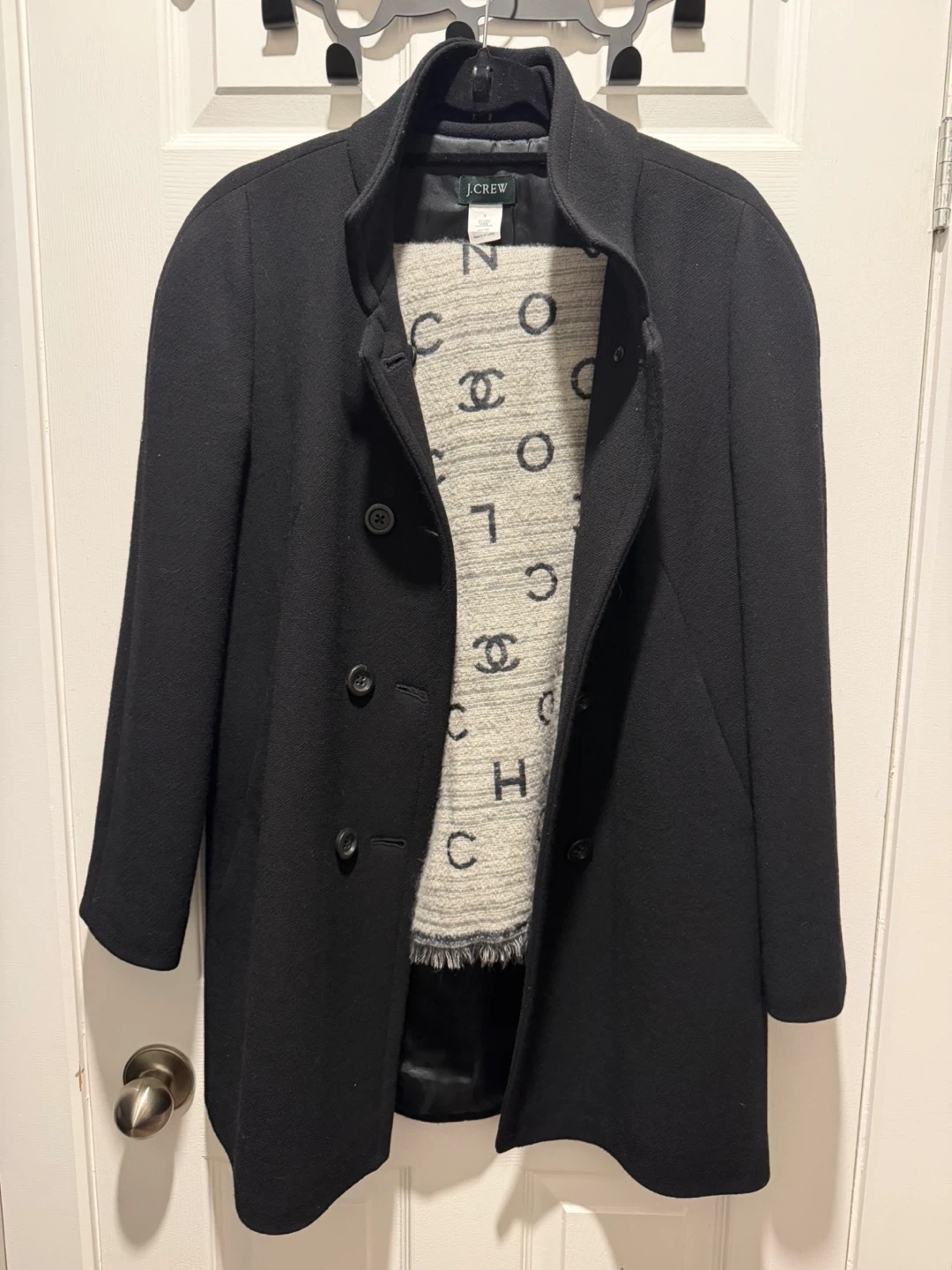 J.Crew Black Wool Coat - Size 4 - photo 2