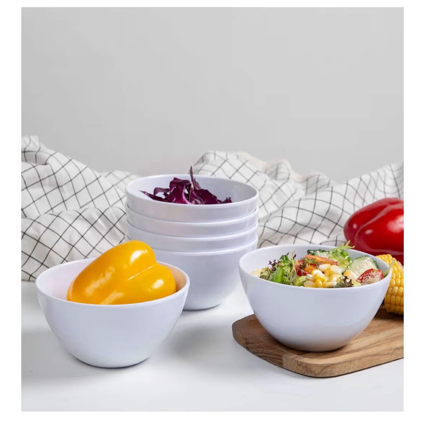 WebbyLee White Bowls (6) - 20 oz - photo 3