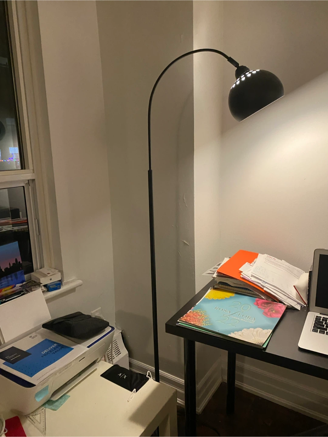 Black Arc Floor Lamp