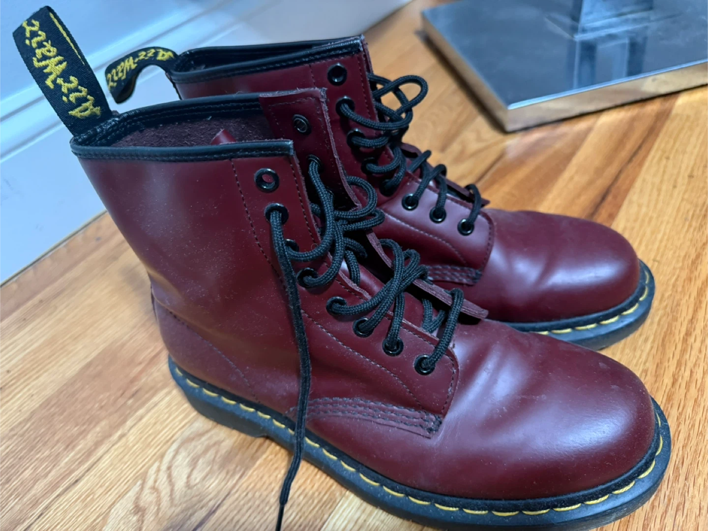 Dr. Martens 1460 Cherry Red Leather Boots - photo 2