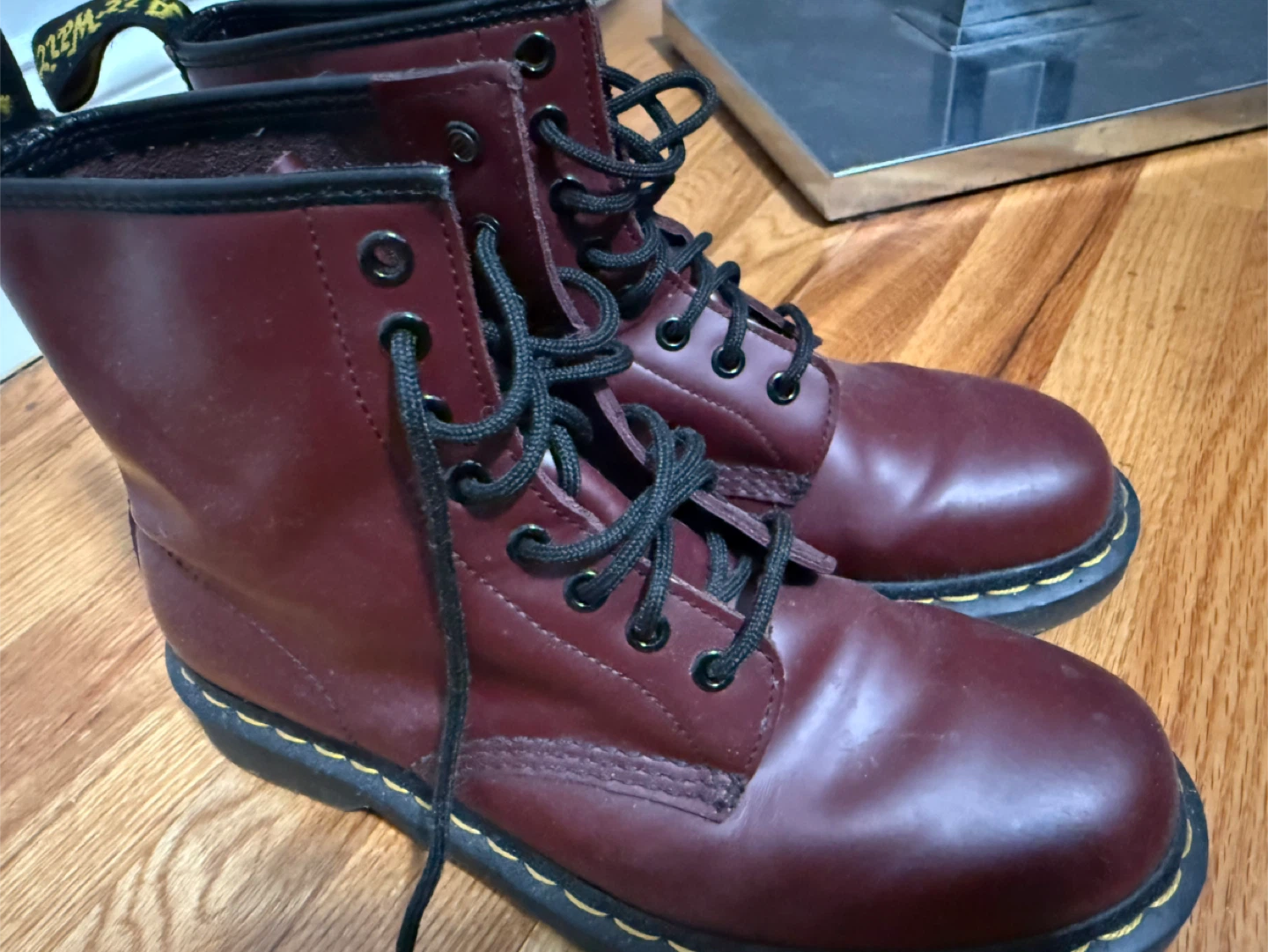 Dr. Martens 1460 Cherry Red Leather Boots - photo 5