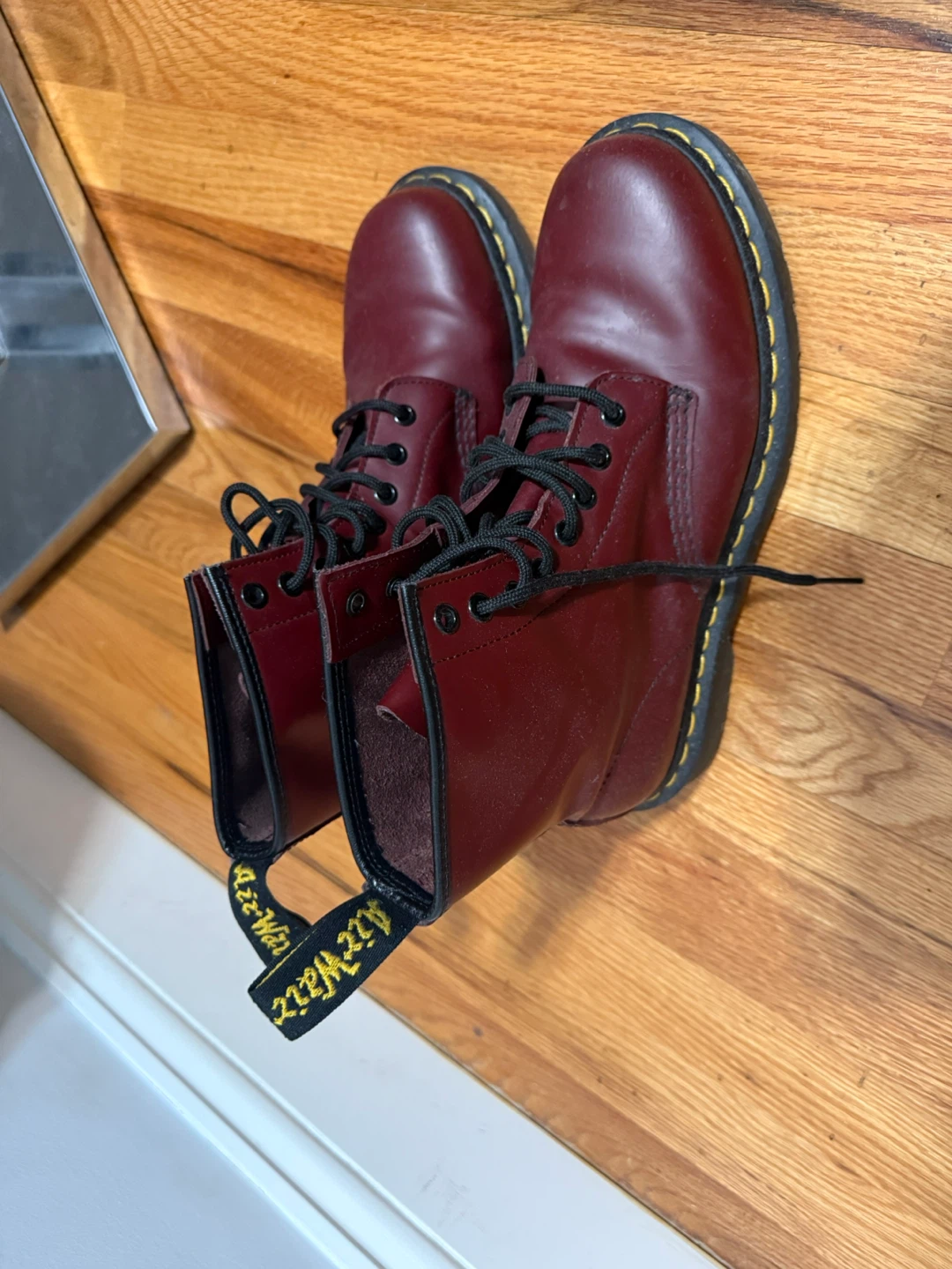 Dr. Martens 1460 Cherry Red Leather Boots - photo 4