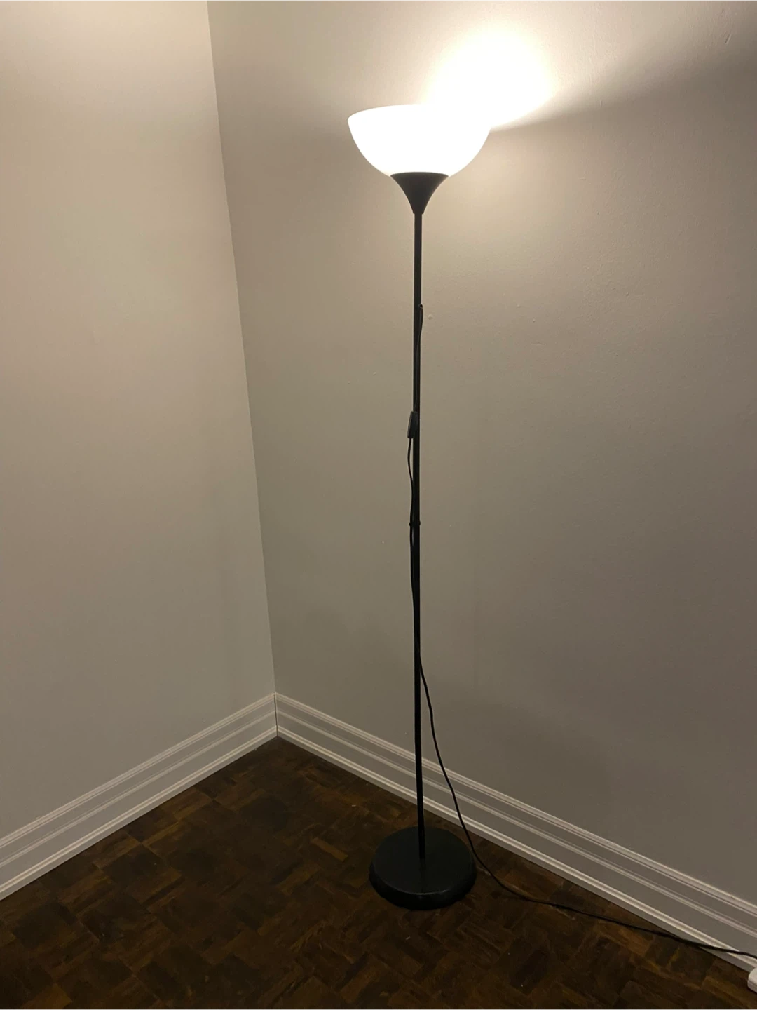 Black Torchiere Floor Lamp