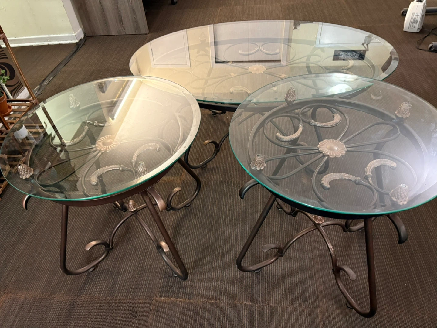 Glass Top Coffee & End Table Set - photo 4