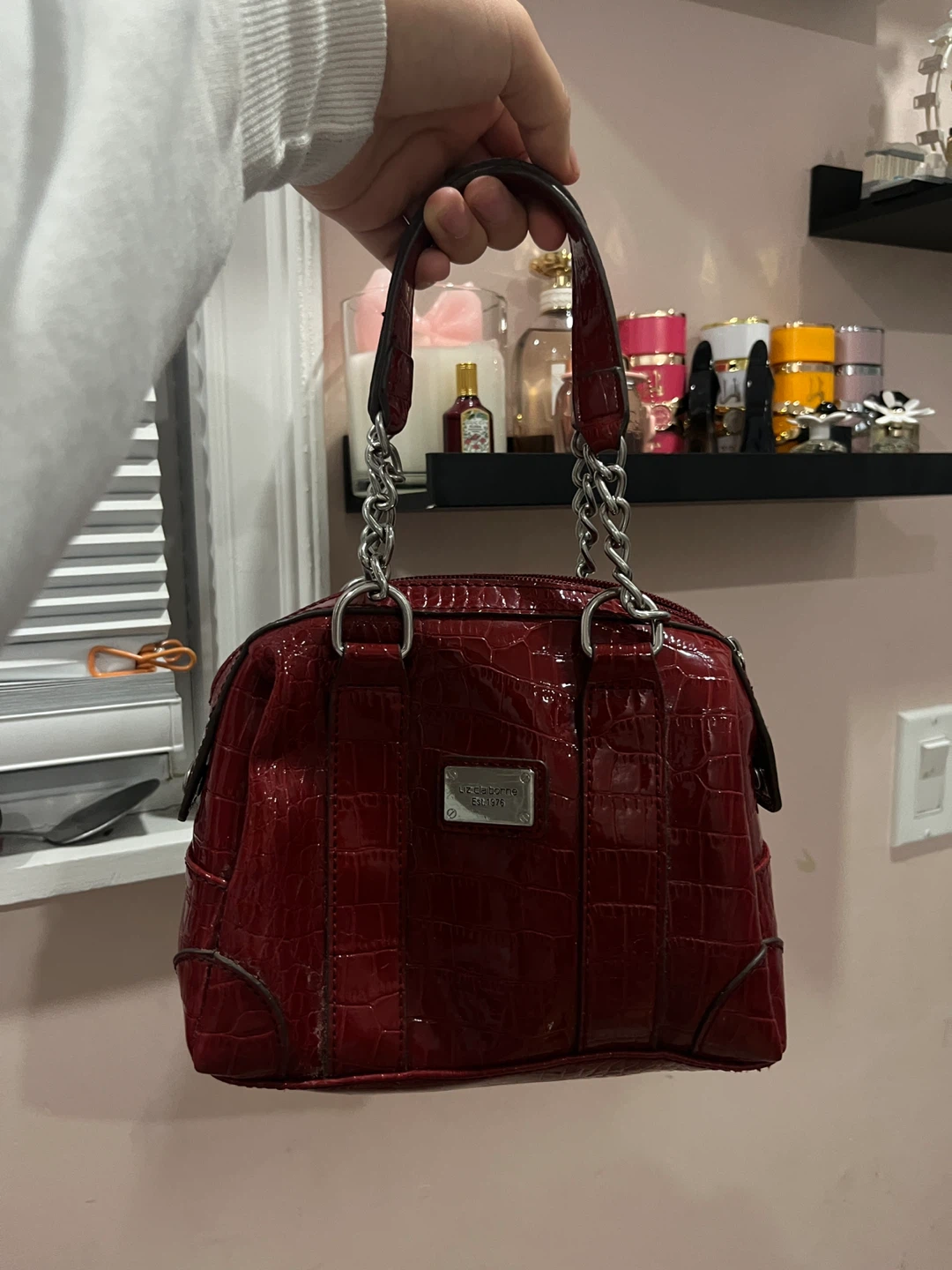 Liz Claiborne Red Satchel Bag