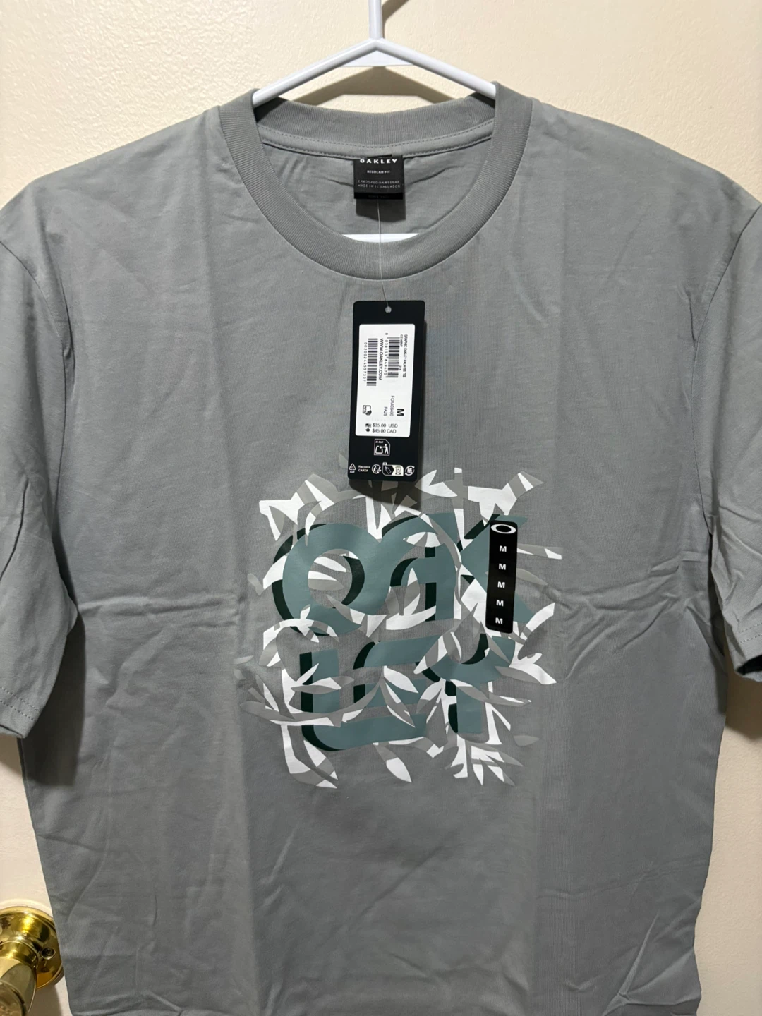 Men’s Oakley Gray Graphic Tee - Size M - photo 3