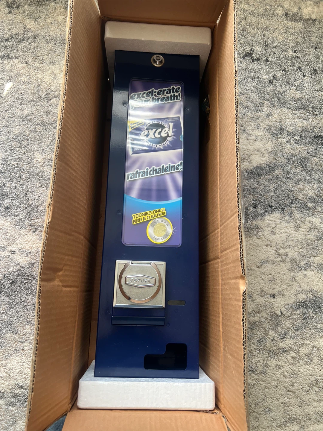 Excel  Gum Vending Machine  Brand New- Toonies Only