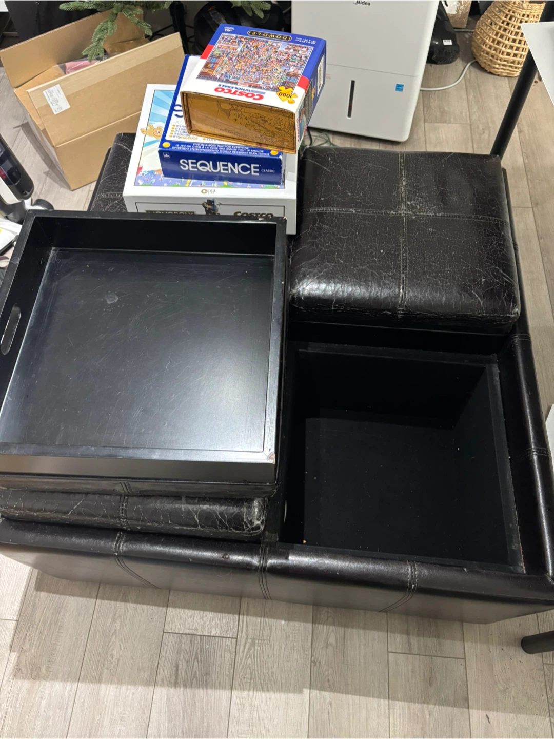 Storage Ottoman - Black