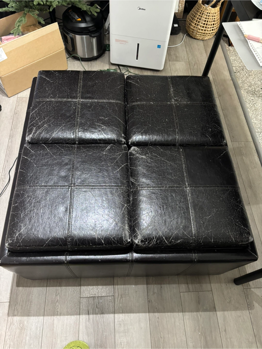 Storage Ottoman - Black - photo 2