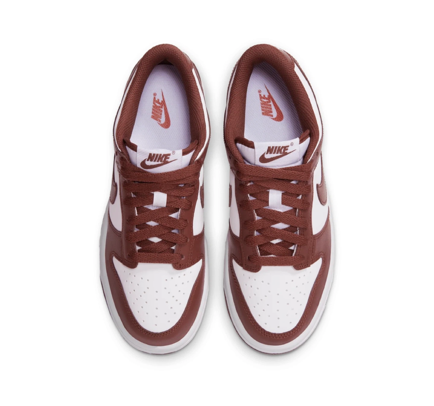 Nike Dunk Low Redwood-Gym Red White - photo 2