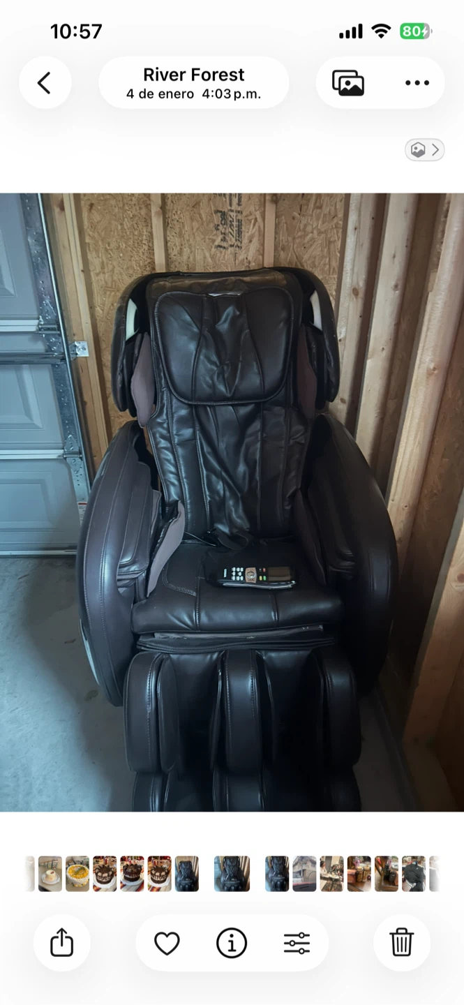 Brown Leather Massage Chair