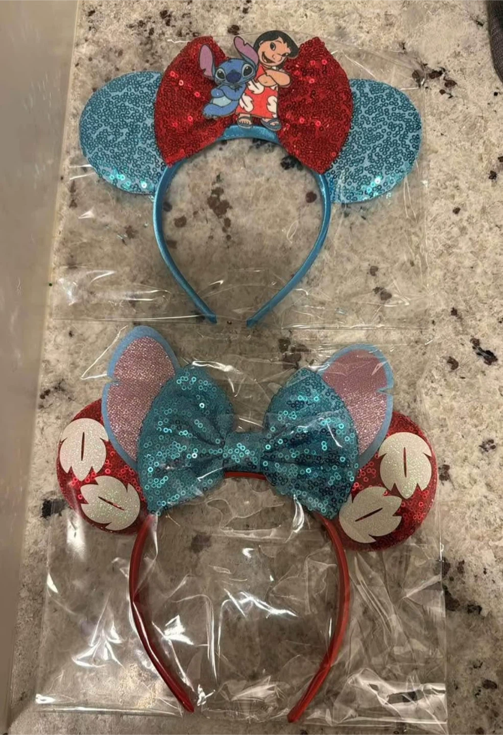 Disney Stitch Sequin Mickey Mouse Ears Headband