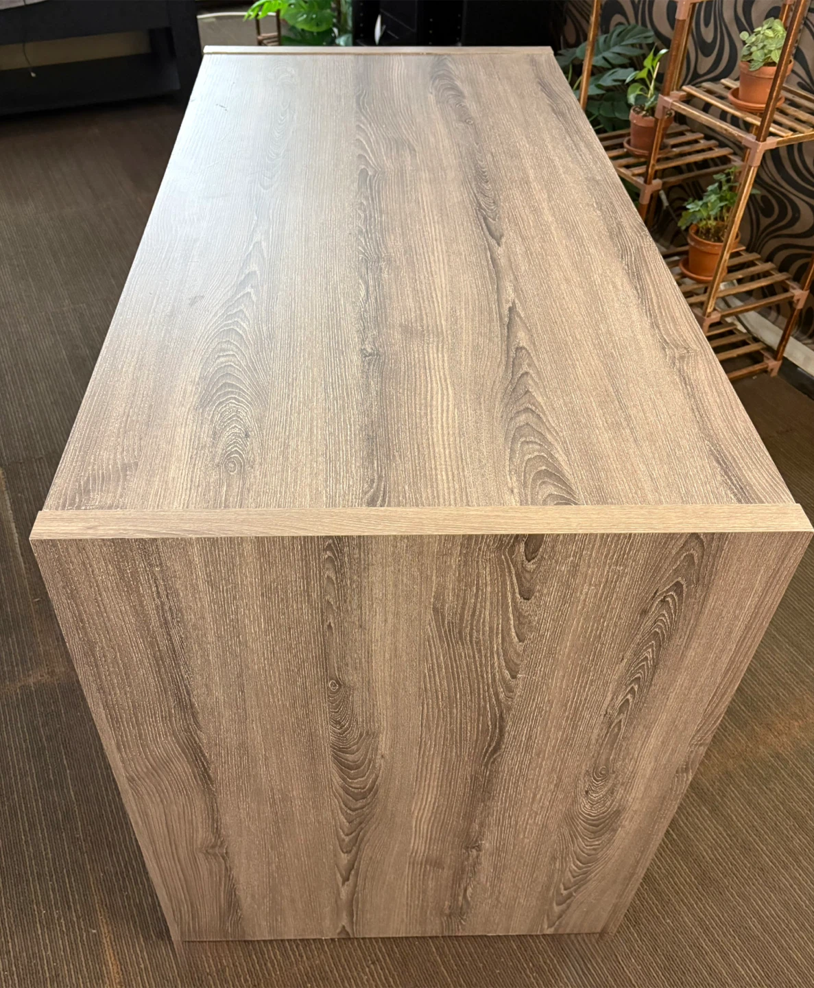 Wood Grain Desk with Drawers - photo 4