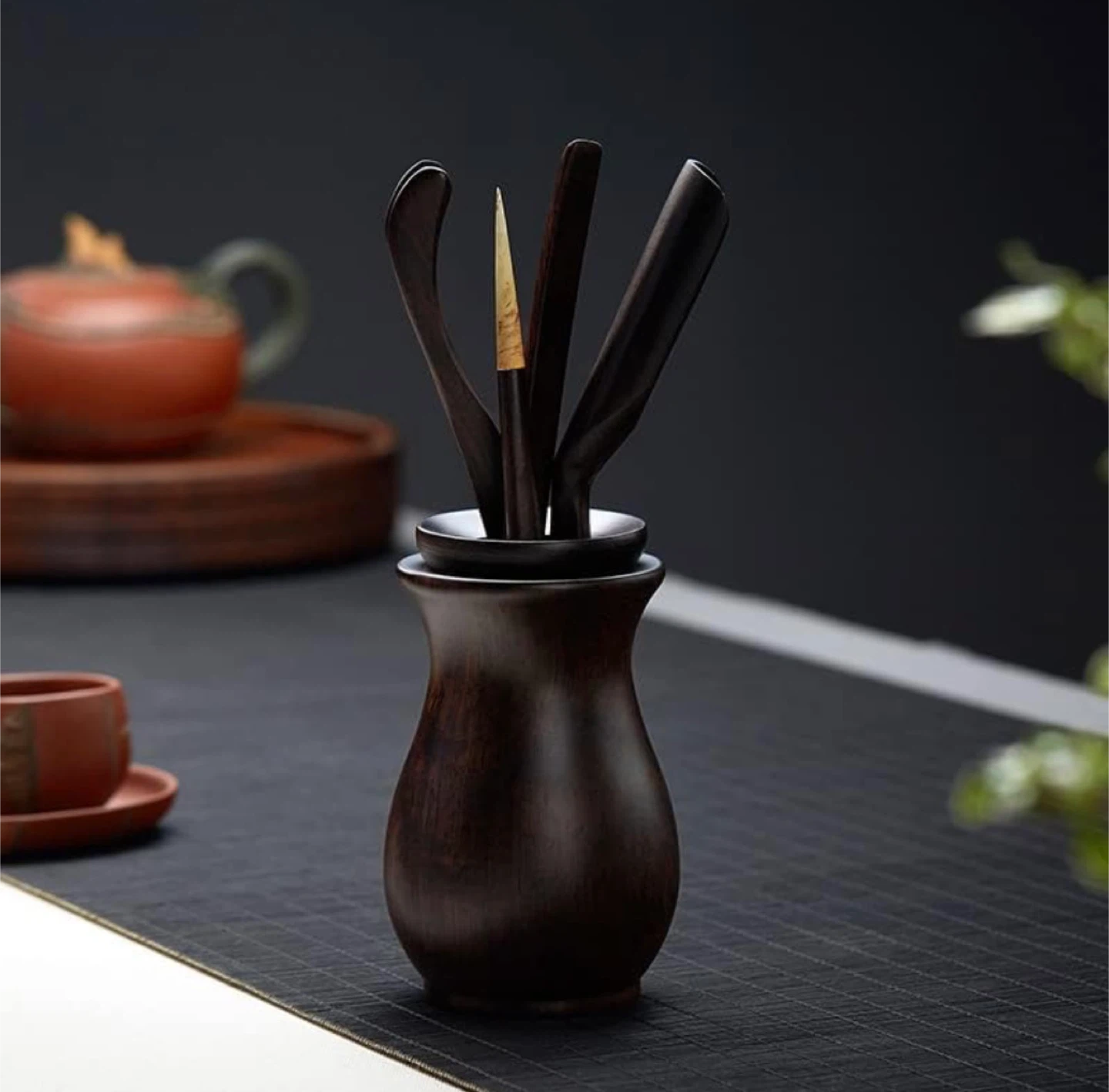 6-Piece Wooden Kong Fu Tea Set - photo 4