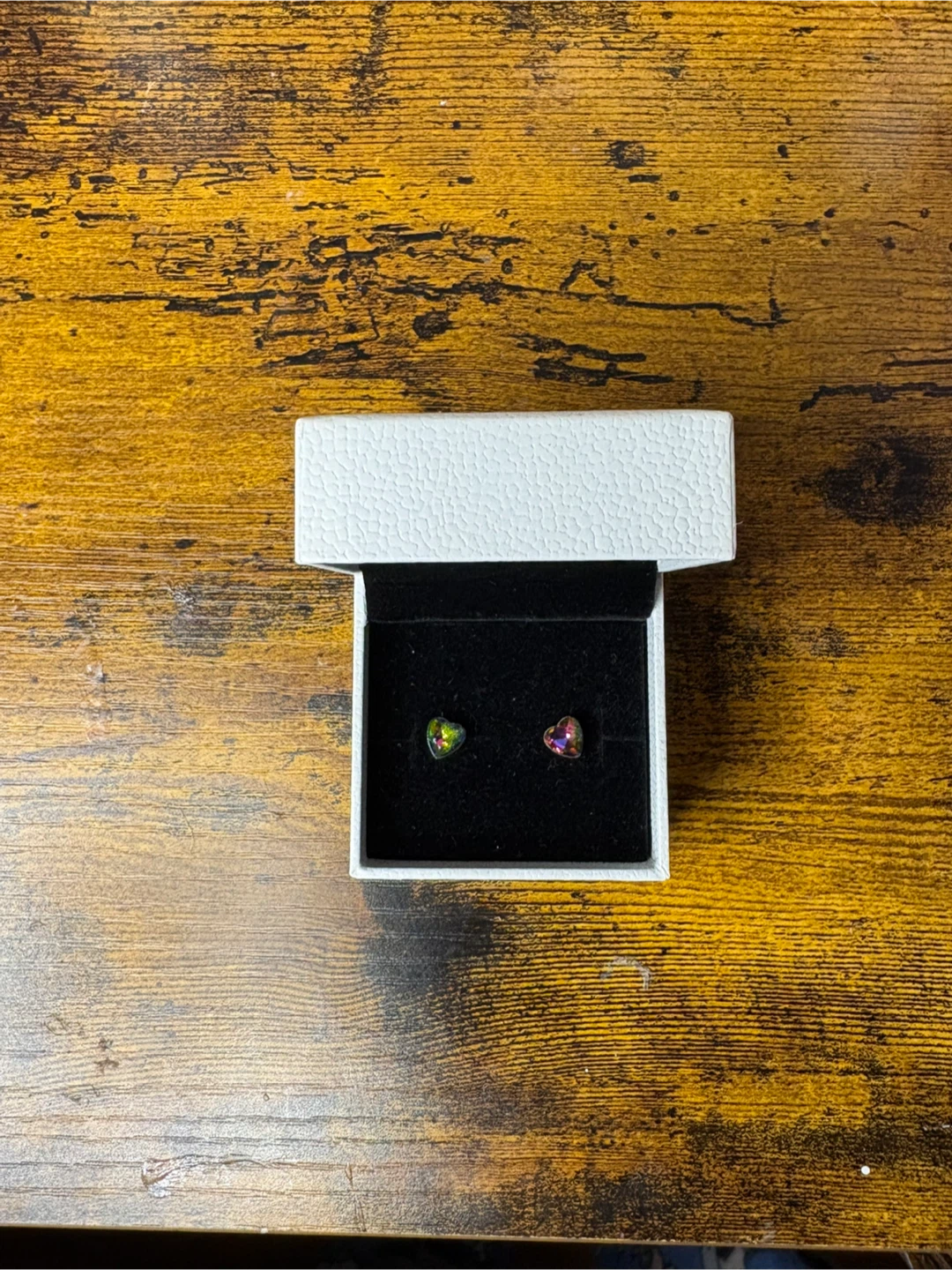 Pandora Iridescent Heart Stud Earrings - photo 2