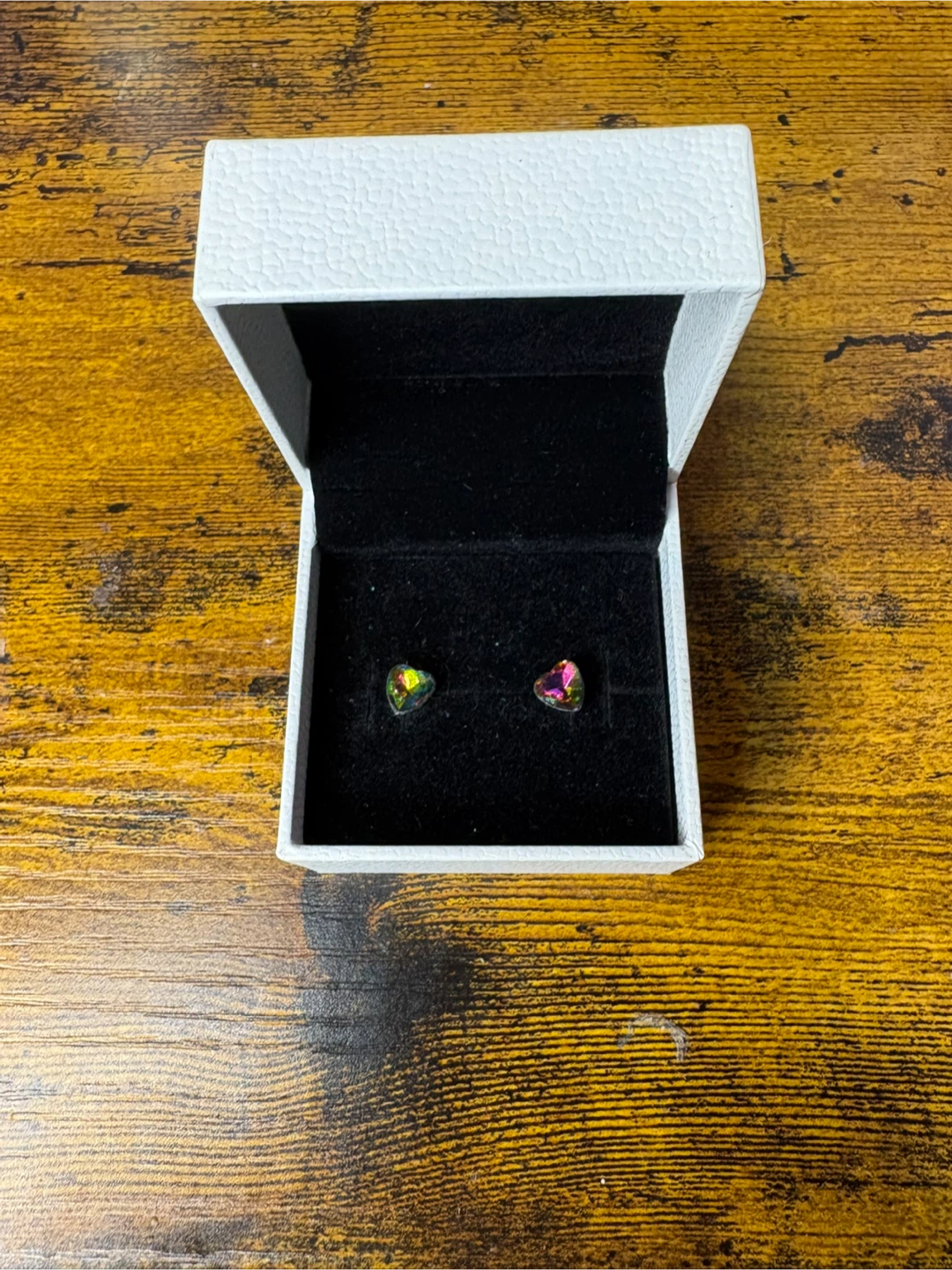 Pandora Iridescent Heart Stud Earrings - photo 3