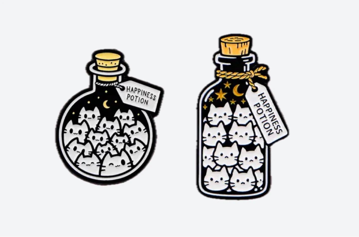 Happiness Potion Enamel Pin Set