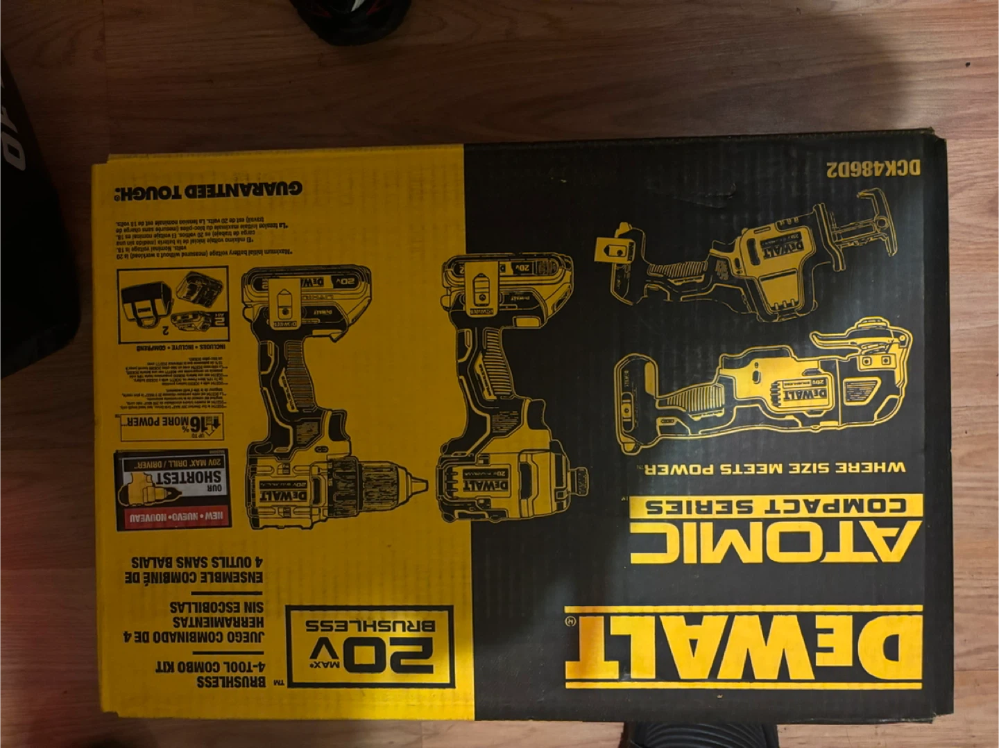New DeWalt Atomic 20V 4-Tool Combo Kit DCK468D2 - photo 4
