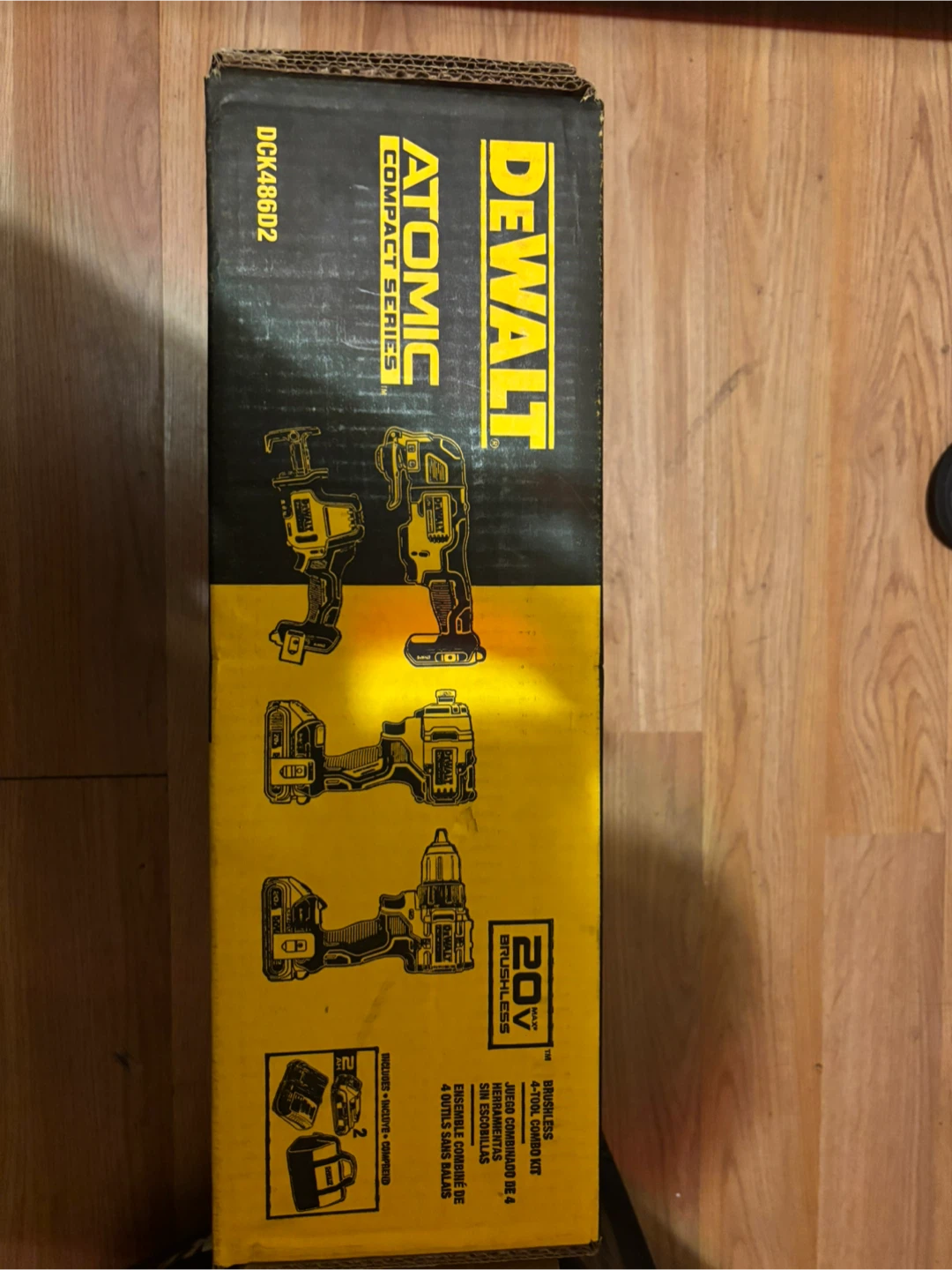 New DeWalt Atomic 20V 4-Tool Combo Kit DCK468D2 - photo 2