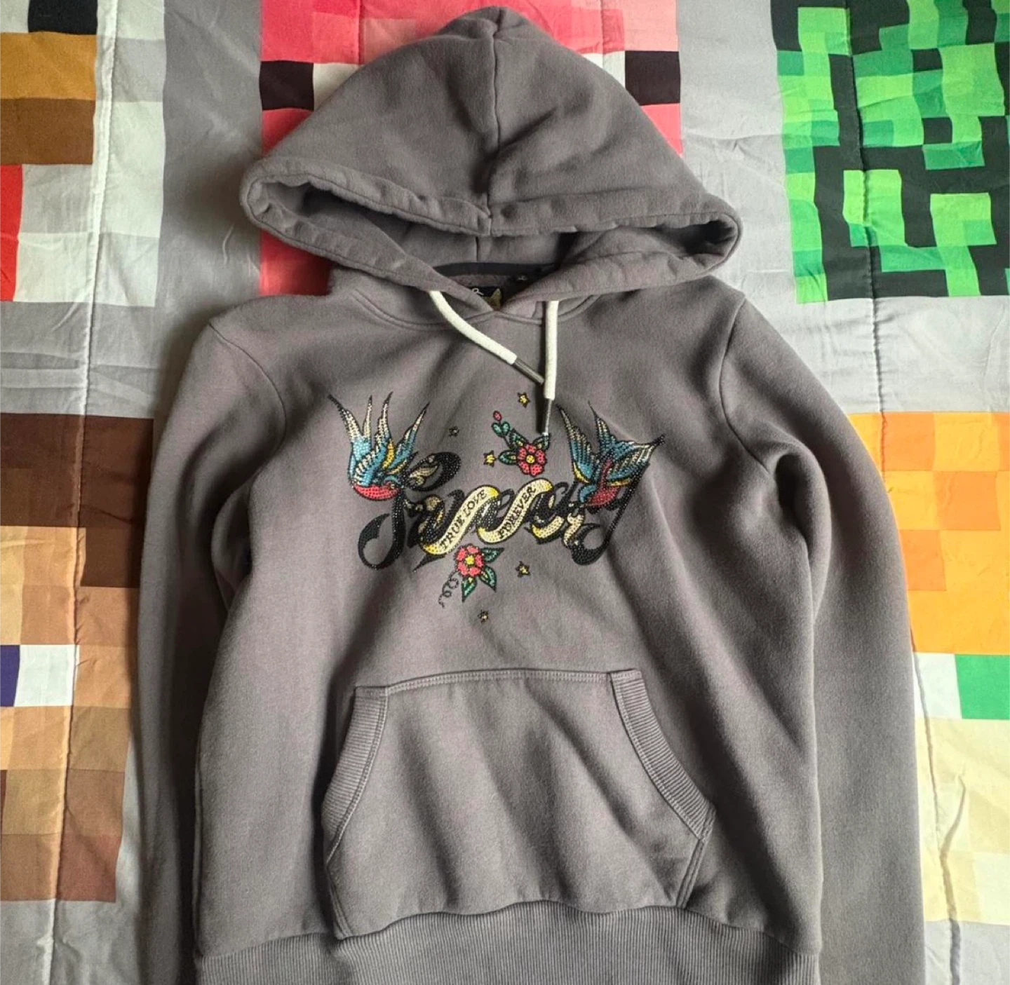 superdry rinestone hoodie - photo 2