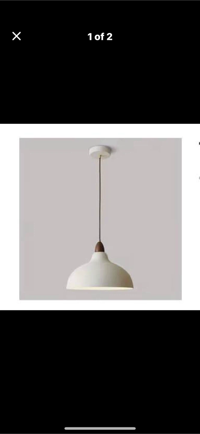 Brand new 7.5” White ceiling Pendant Light