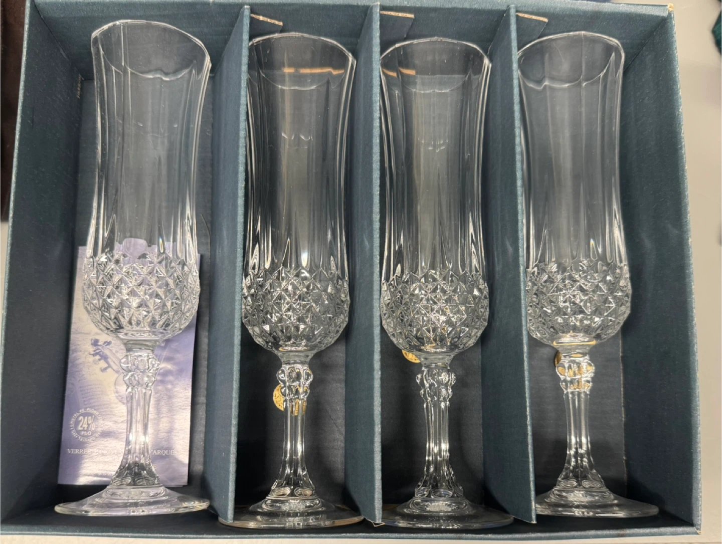 Cristal d'Arques Longchamp Champagne Flutes (Set of 4)