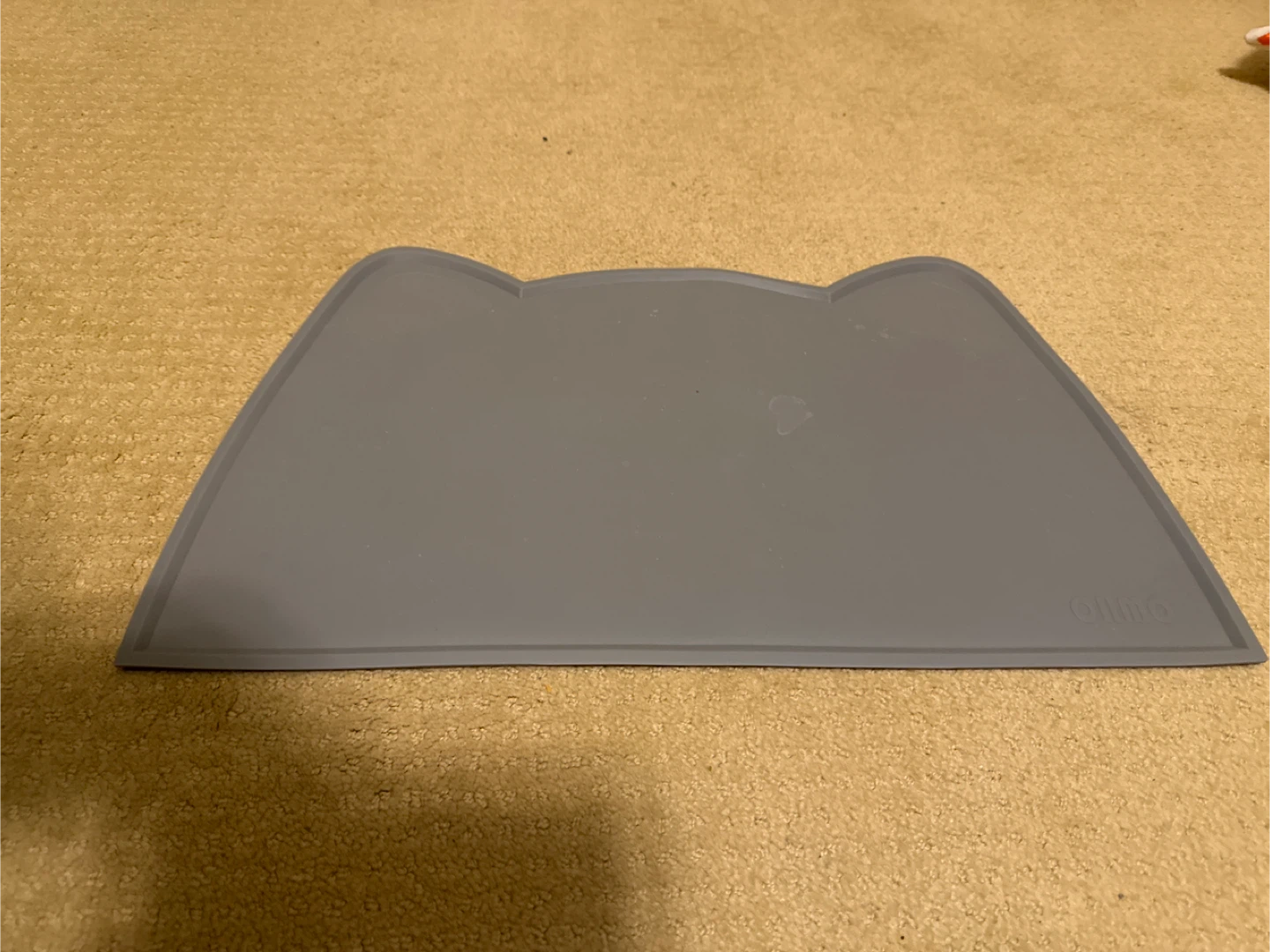 Ollie Gray Silicone Cat Food Placemat