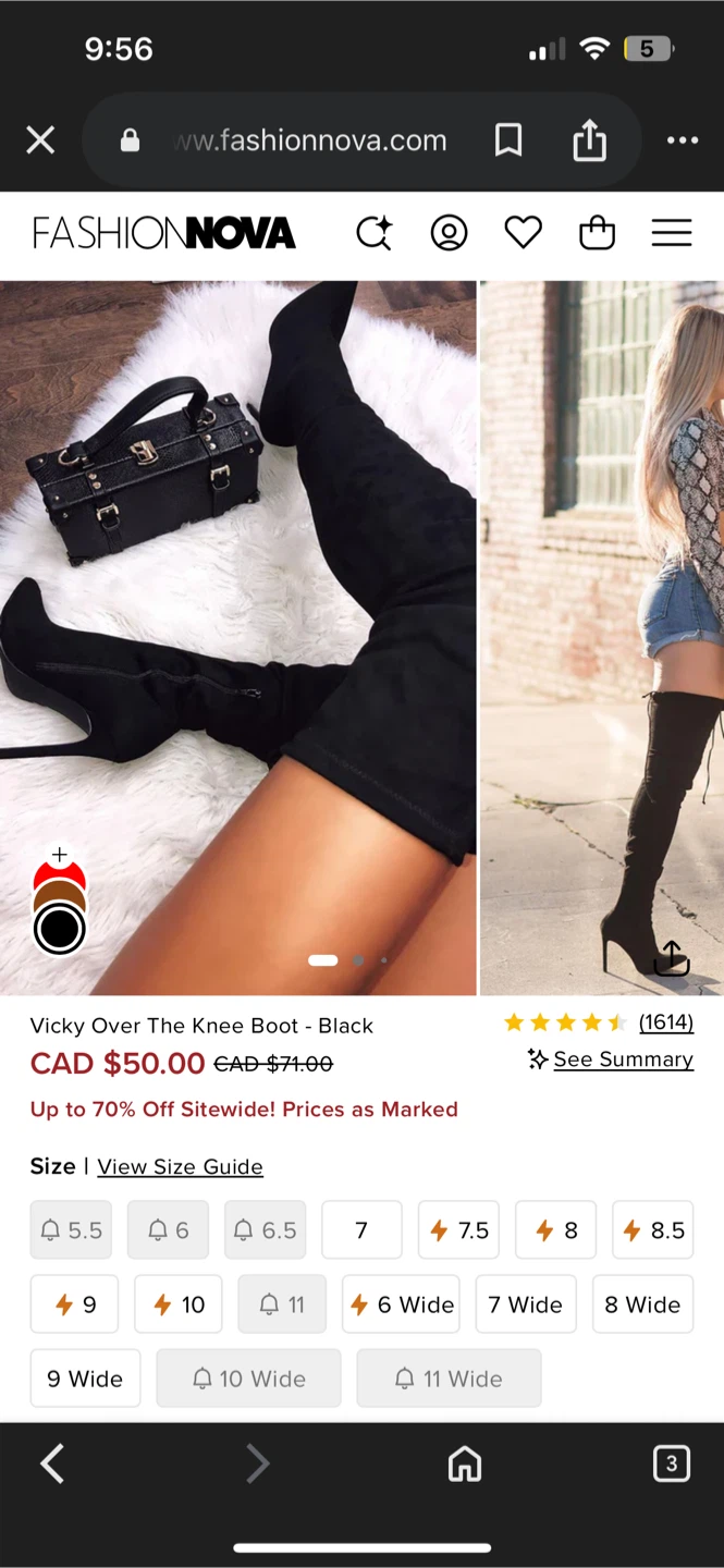 Fashion Nova Over-The-Knee Boots (Size 8) - photo 3