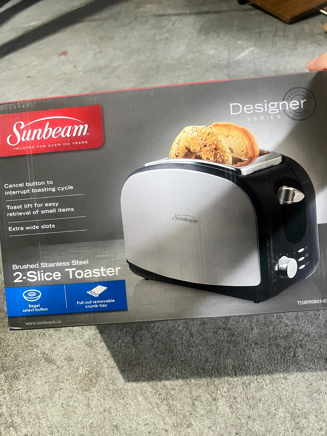Sunbeam Designer Series 2-Slice Toaster